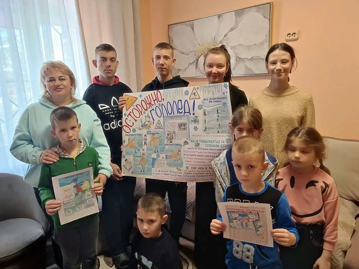 Зимние забавы и безопасность в Ставропольском приюте для детей и подростков «Росинка»